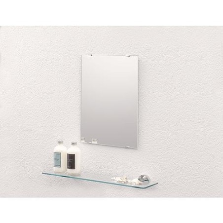 Miroir Lierelva rectangulaire sans fixation 400x300x5 mm, bords polis