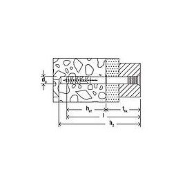 Chevilles a clouer N 8x80 Z A2 emballage 50