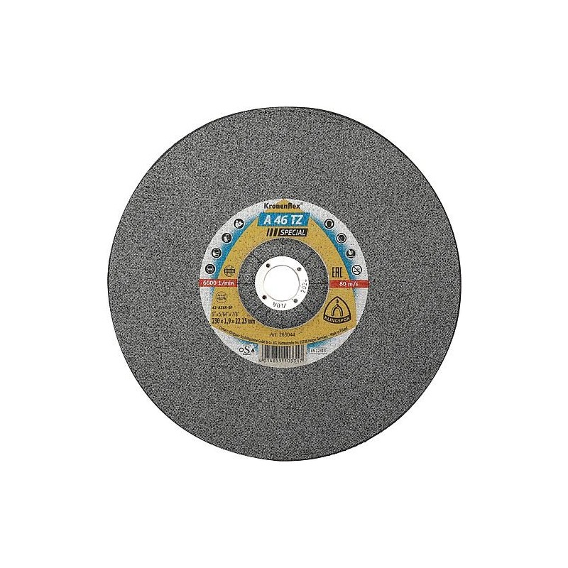 Disque à tronçonner KLINGSPOR A 46 TZ SPECIAL Contre-coudé 230 x 1,9 x 22,23 mm