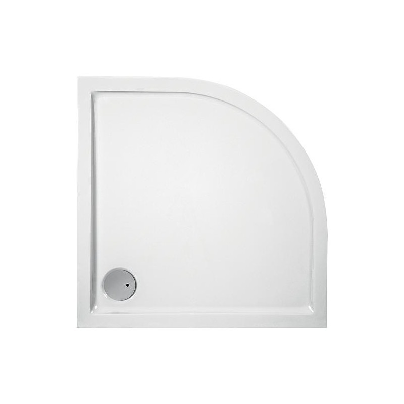 Receveur de douche EVREN quart de cercle 900x55x900 mm rayon 550 mm acrylique, blanc