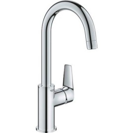 Mitigeur de lavabo Grohe BauEdge L-Size saillie 140 mm chrome écoulement Push-Open