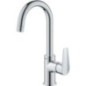 Mitigeur de lavabo Grohe BauEdge L-Size saillie 140 mm chrome écoulement Push-Open