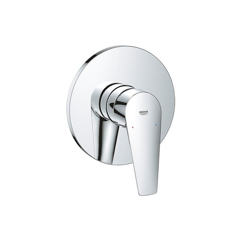 Mitigeur de baignoire encastré Grohe BauEdge rosace Ø: 158 mm chrome