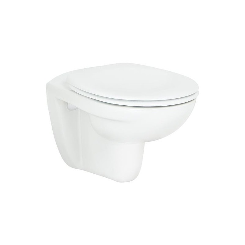 WC suspendu NEO 2.0 sans rebord lxhxp: 355x370x540 mm céramique blanc