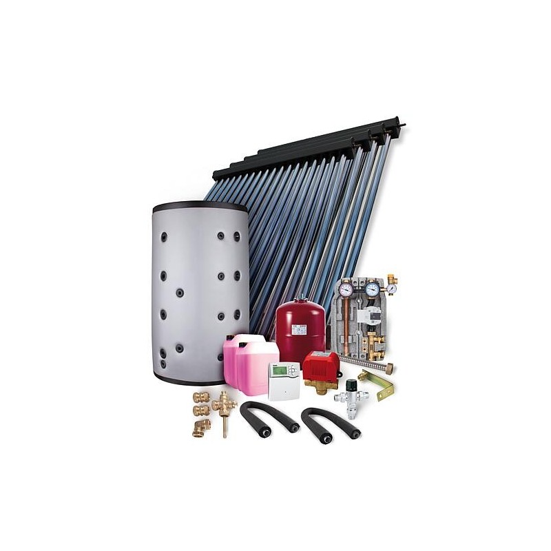 Kit solaire HP 22 montage sur toiture 14,44m2 sans reservoir