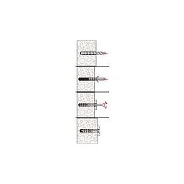 Chevilles Fischer S Type S 4mm emballage : 200 pieces