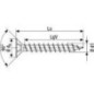 Vis à tête fraisée Spax Wirox filetage complet cruciforme Ø 4,5x55 mm, UE 500 pieces