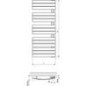 Radiateur Design type Pieve electrique blanc - lxH : 550x780 mm