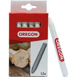 Craie forestière Oregon blanc, longueur 120mm, Ø 12mm UE 12 pièces