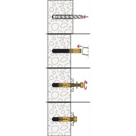 Cheville laiton MS 12x37 UE 10