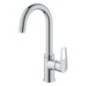 Mitigeur de lavabo Grohe Bauloop L-Size saillie 140 mm chrome avec garniture d’écoulement