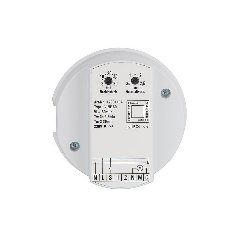 Module de commande Evenes Type V-NE60 60m³/h avec poursuite de fonctionnement variable