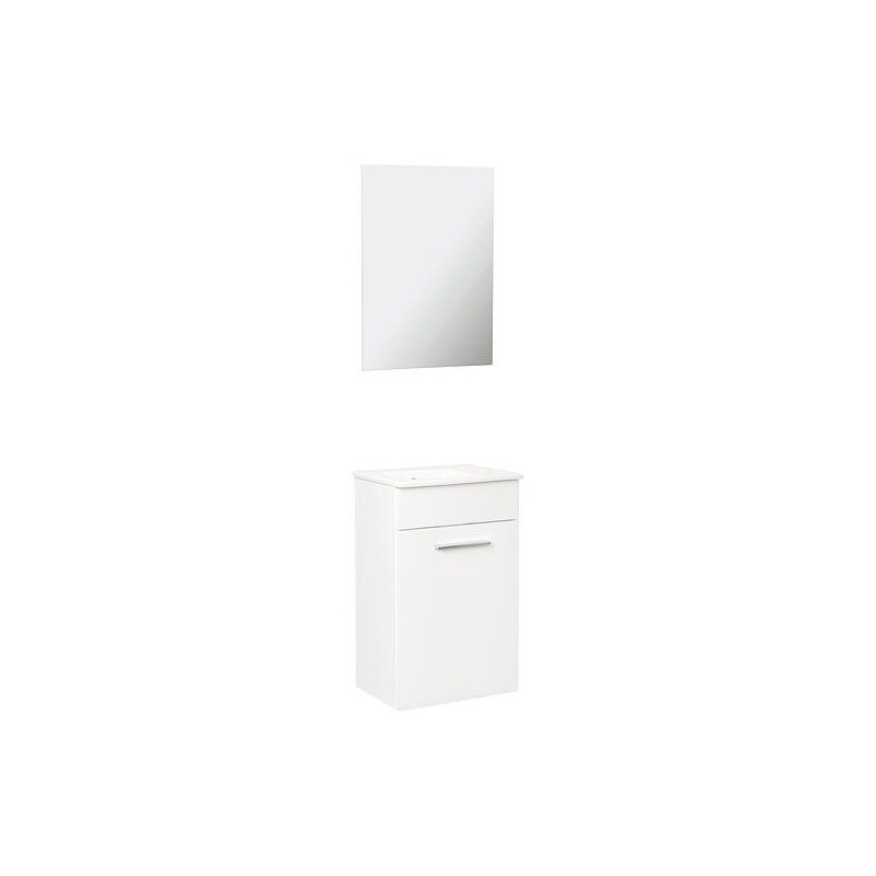 Meuble salle de bain NEO 2.0 largeur 385mm, blanc brillant