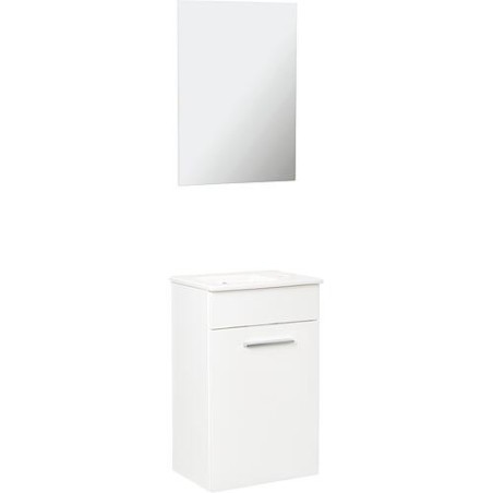 Meuble salle de bain NEO 2.0 largeur 385mm, blanc brillant