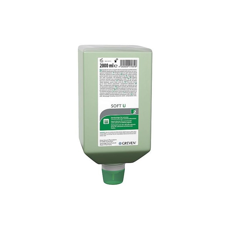 Détergent pour les mains Greven Soft U bouteille Vario 2l