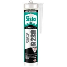 Acrylique-facade SISTA R230 blanc cassé (avec grains: fin) cartouche 300ml