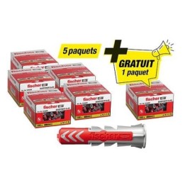 Kit Promo Fischer contenant 5 x 94 119 91 + gratuit 1x 94 119 91 cheville Duopower