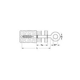 Oeillet d’échafaudage GS 12x190 acier zingué