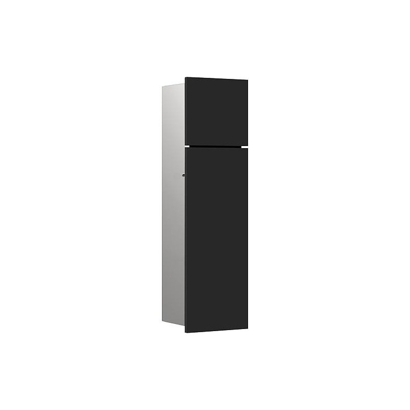 Module WC emco asis pure encatré, butée droite 600mm noir