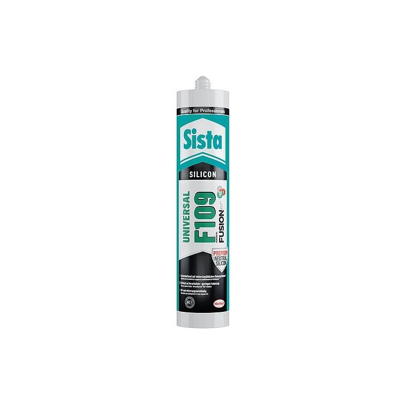 Silicone universelle SISTA F109 fusion gris argenté (mat) cartouche 300ml