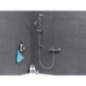 kit de douche Cylindrica 3 avec douchette et flexible barre de douche 700mm