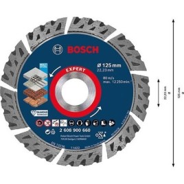 Disque diamant Bosch expert Multi matériau Ø 230x22,23x2,4mm