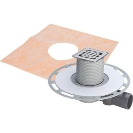 ecoulement de receveur Viega 4939 en plastique gris