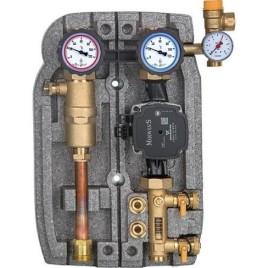 Reservoir solaire Easyflow DN25(1"),2 circuits, 2-12l/min sep. d’air,Grundfos UPM3 hybride 25-70