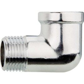 Coude 90° (fem/male) laiton chrome 1/2"