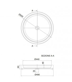 Vasque bucket h.6 cm