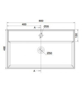 Teorema vasque/lavabo à poser et suspendu 80R