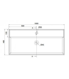 Teorema vasque/lavabo à poser et suspendu 100R