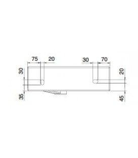 Square lavabo d'angle