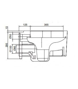 Bucket cuvette suspendue