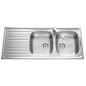 Evier inox Siros 2 bacs