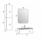 Meuble Suspendu Salle de Bain Duo 70 Version 2 