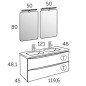 Meuble Suspendu Salle de Bain Landes 120