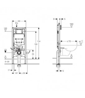 Bati-support Duofix sigma extra-plat