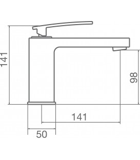 Mitigeur lavabo blanc