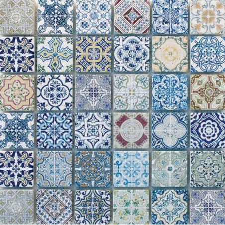 Mosaïque Travertin Agadir 48x48mm