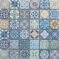 Mosaïque Travertin Décoré Agadir 48x48mm